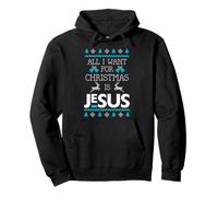 Pull Amusant « All I Want for Christmas is Jesus Christian Ugly » Sweat à Capuche