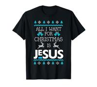 Pull Amusant « All I Want for Christmas is Jesus Christian Ugly » T-Shirt