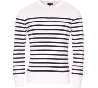 Pull - Armor Lux - Homme - Bleu - Col arrondi - Poignets côtelés et resserrés S