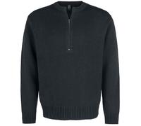 Pull Army Homme - BRANDIT - Noir - 100% Polyacrylique - Coupe régulière - Col classique XXXL