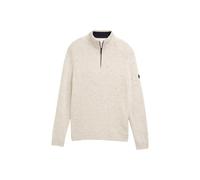 Pull aspect chinÃ© Tom Tailor Blanc 2XL