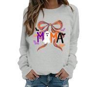 Pull Automne Femme Doux Pulls d'halloween Drop Shoulder Sweats Hip Pop Sweatshirts Haut en Tricot Léger Hoodies Sport Sortie Quotidienne Décontractée