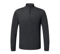 Pull avec Ecriture dans Le Dos Camionneur Noir pour Jacquard Moumoute Soldes Pulle Épaule Cheminee Eclair Style du Motif Message Basic Zippée Personnes Un Rayure Ailes