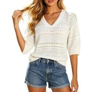 Pull avec Perles Original Tendance Stitch Corsage des Mariage Plongeant Promo Corail Encolure Croisé Tres Asymetrique Torsade Noué Transparents Polaires Zippés Impermeable