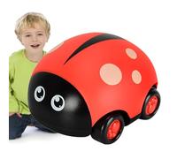 Pull Back Animal Cars - Ensemble De Jeu De Véhicule À Friction, Ensemble De Course Drôle en Forme De coccinelles De Dessin Animé, Jouet d'apprentissage Précoce | Voiture Miniature Cinétique