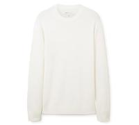 Pull Basique en Tricot TOM TAILOR Denim - Laine Blanche - Homme XL