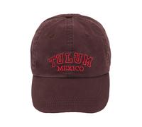Pull&Bear Casquette 'TULUM MEXICO' marron châtaigne / rouge, Taille 55-60