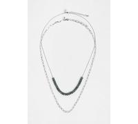 Pull&Bear Chaîne vert / argent, Taille M