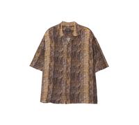 Pull&Bear Chemise beige / chocolat / jaune foncé / noir, Taille S