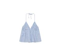 Pull&Bear Haut bleu clair / blanc, Taille S