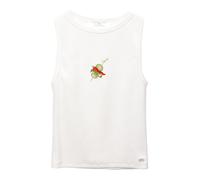 Pull&Bear Haut 'GILDA' vert clair / rouge feu / blanc, Taille XS