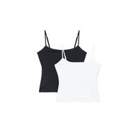 Pull&Bear Haut noir / blanc, Taille XL
