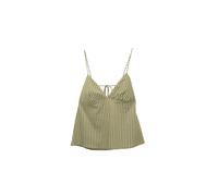 Pull&Bear Haut olive / blanc, Taille XS