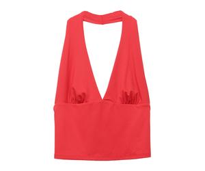 Pull&Bear Haut rouge sang, Taille L