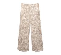 Pull&Bear Pantalon beige / marron / blanc, Taille 38