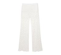 Pull&Bear Pantalon blanc naturel, Taille 34
