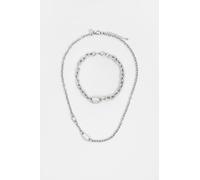 Pull&Bear Parure de bijoux argent, Taille M
