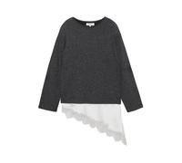 Pull&Bear Pull-over gris foncé / blanc cassé, Taille M