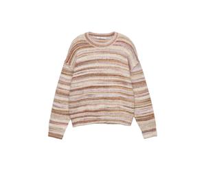 Pull&Bear Pull-over oversize sable / beige foncé / marron / rose, Taille S