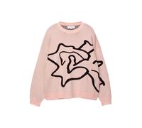 Pull&Bear Pull-over rose / noir, Taille L