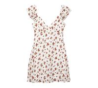 Pull&Bear Robe cognac / brocart / blanc, Taille 36