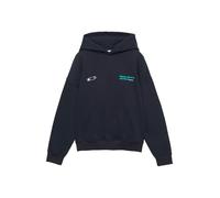 Pull&Bear Sweat-shirt bleu marine / jade / blanc, Taille XS