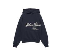 Pull&Bear Sweat-shirt 'PACIFIC' bleu marine / blanc cassé, Taille M