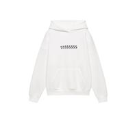 Pull&Bear Sweat-shirt 'PACIFIC' gris clair / gris foncé / noir / blanc, Taille M