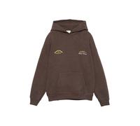 Pull&Bear Sweat-shirt 'PACIFIC HOLIDAYS' chocolat / miel, Taille S