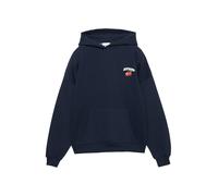 Pull&Bear Sweat-shirt 'STWD LATA CHERRIES' bleu marine / rosé / rouge / blanc cassé, Taille L