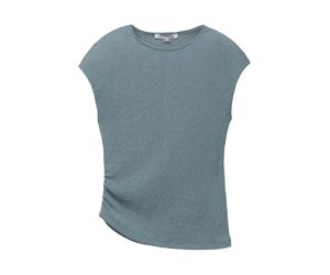 Pull&Bear T-shirt bleu fumé, Taille XS