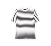 Pull&Bear T-Shirt brun foncé / blanc, Taille M