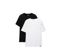 Pull&Bear T-Shirt noir / blanc, Taille XS
