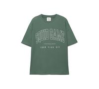 Pull&Bear T-Shirt 'SQUID GAME' vert / blanc, Taille XS