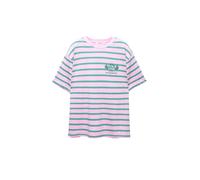 Pull&Bear T-shirt 'TACOS' pueblo / jade / sapin / prune, Taille M