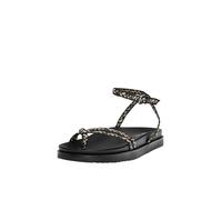 Pull&Bear Tongs beige / noir / blanc cassé, Taille 36