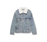Pull&Bear Veste d’hiver bleu denim / blanc, Taille S