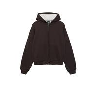 Pull&Bear Veste de survêtement marron / orange / rouge / blanc, Taille L