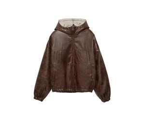 Pull&Bear Veste mi-saison 'CAZADORA' marron, Taille XL