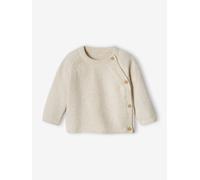VERTBAUDET Pull bébé en Tricot Ouverture Devant Cottage Beige chiné 18M(81CM)