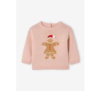 VERTBAUDET Pull bébé Fille Biscuit noël Rose poudré 18M(81CM)