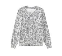 Pull Bebe Fille,Hoodie Sport pour Filles FunDIY Doodle Enfant - Confort Durable et Style Polyvalent pour l’école et Les Loisirs (White, 2-3 Years)