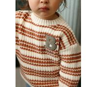 Pull bébé garçon rayé coton rayé beige 36M(97CM)