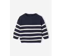 VERTBAUDET Pull Bébé Rayé en Tricot Coton Bio Manches Longues