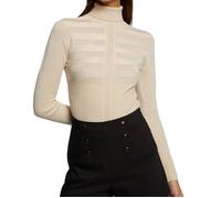 Pull Beige Brillant Rosé Femme Morgan Mentosa L