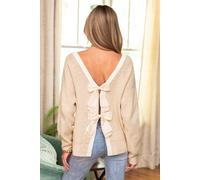 Pull beige multi-façons Neutre XL