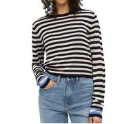 Pull Beige/Noir Femme Object Cropped L