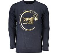 Pull bleu pour homme : col rond, coupe regular, avec impression, taille : 3XL Couleur : Blu