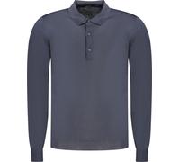 Pull bleu pour hommes avec 3 boutons et logo - manches longues, taille : L Couleur : Blu