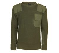 Brandit Pull BW Vert – Renforts coudes & épaules, poche poitrine – Homme M